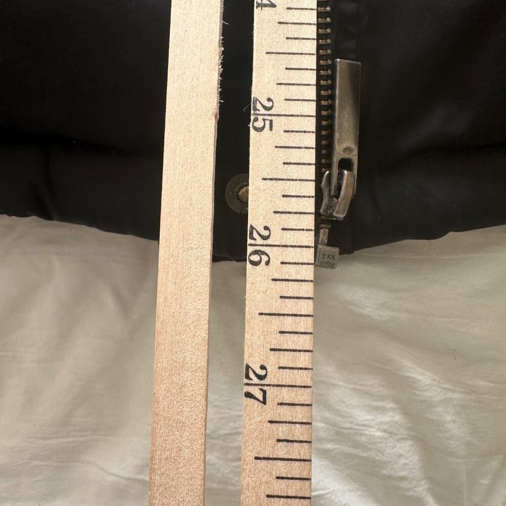 Kenneth Cole Mens Hooded Black Puffer Coat M Zipper Snap Closure 60/40 Down/Fowl - Picture 11 of 13